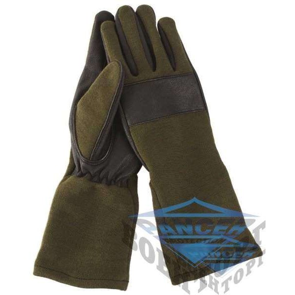 Рукавички шкіряні/Nomex by DuPont™ COMBAT олива - 2590599