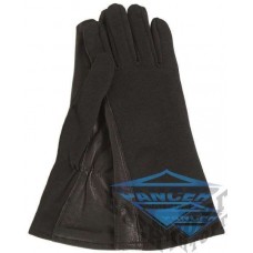 Рукавички вогнетривкі US PILOT з підкладкою фліс чорні