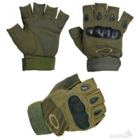 Перчатки тактические беспалые Oakley оклей олива