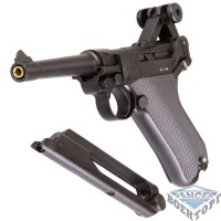 Пістолет пневматичний KWC P 08 (130 м / с, 18-ти зарядн, 820 р., Люгер)