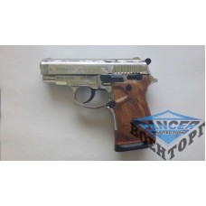 Пистолет стартовый (газо - шумовой) Stalker 914 блестяще хромированное с гравировкой