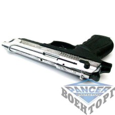 Пистолет стартовый (газо - шумовой) Stalker 918 блестяще хромированный с гравировкой