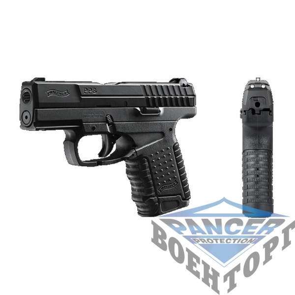Пневматичний пістолет Umarex Walther PPS, к. 4,5 мм BB, 125 м/с, чорний металевий затвор і блоу-бек - 2590823