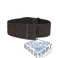 Пояс US LC1 PISTOL BELT чорний (5,5 см, 100% бавовна, метал застібка)