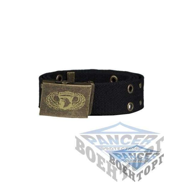 Пояс пістолетний лого AIRBORNE чорний (100% Polyester, 4 см, пряжка метал) - 2591085