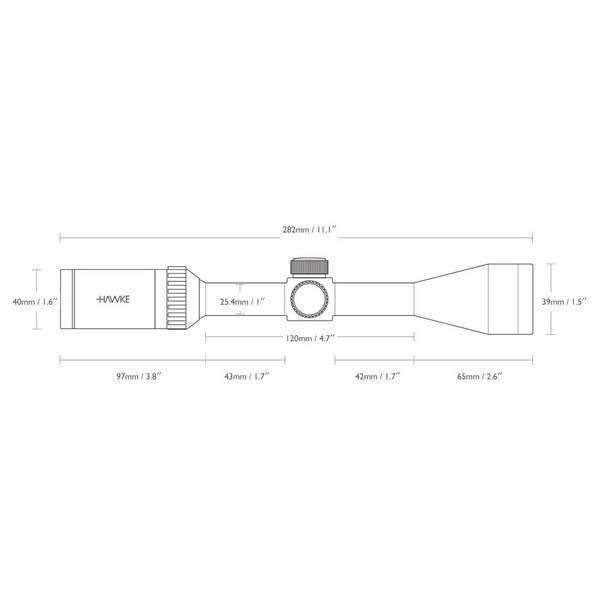 Приціл оптичний Hawke Endurance LER 2-7x32 (30/30 Centre Cross IR) + сумка - 2591298