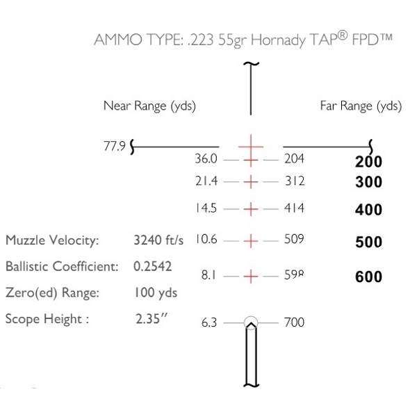 Приціл оптичний Hawke Endurance LER 3-9x40 (223/308 Marksman IR) + сумка - 2591299