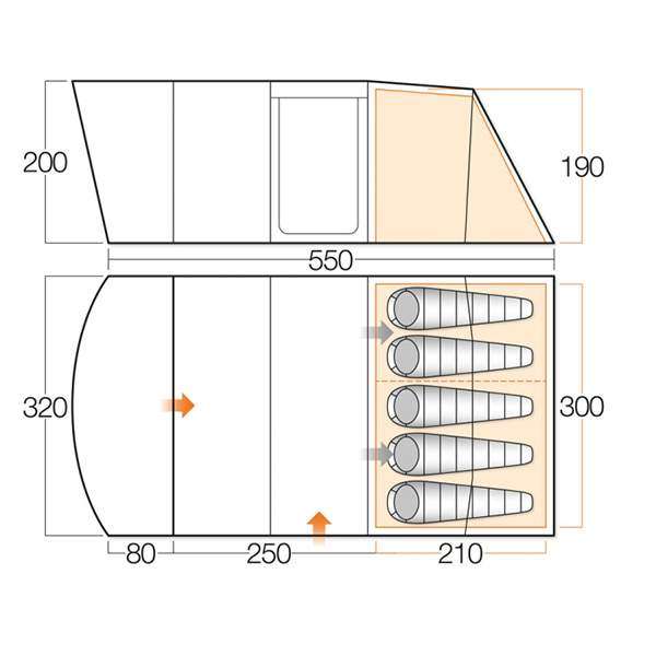 Палатка Vango Avington 500 Herbal - 2591315 Палатка Vango Avington 500 Herbal - 2591315