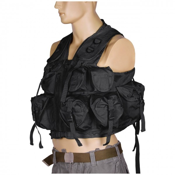 Разгрузочный жилет тактический 9 карманов олива МИЛ ТЕК Германия - 2591394