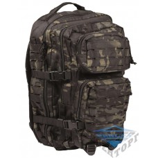 Рюкзак штурмовой большой LASER CUT 36л (51х29х28) камуфляж мультикам черн.