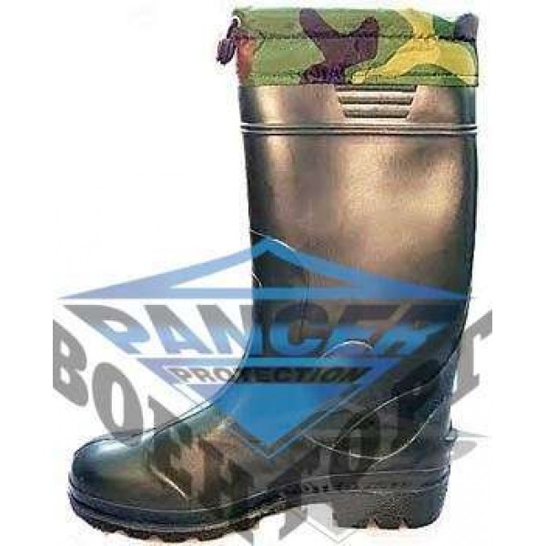 Сапоги резиновые мужские с теплым носком вставкой - 2591714