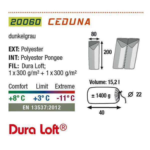 Спальний мішок High Peak Ceduna / +3&"#176;C (Left) - 2591811 Спальний мішок High Peak Ceduna / +3&"#176;C (Left) - 2591811