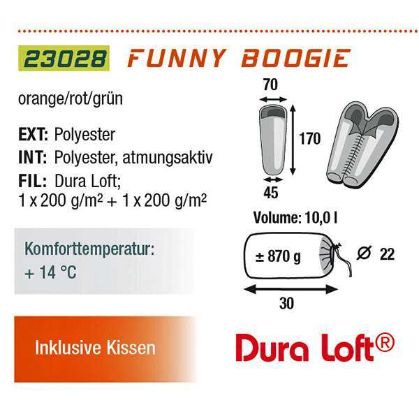 Спальний мішок High Peak Funny Boogie / +14&"#176;C (Right) - 2591828 Спальний мішок High Peak Funny Boogie / +14&"#176;C (Right) - 2591828