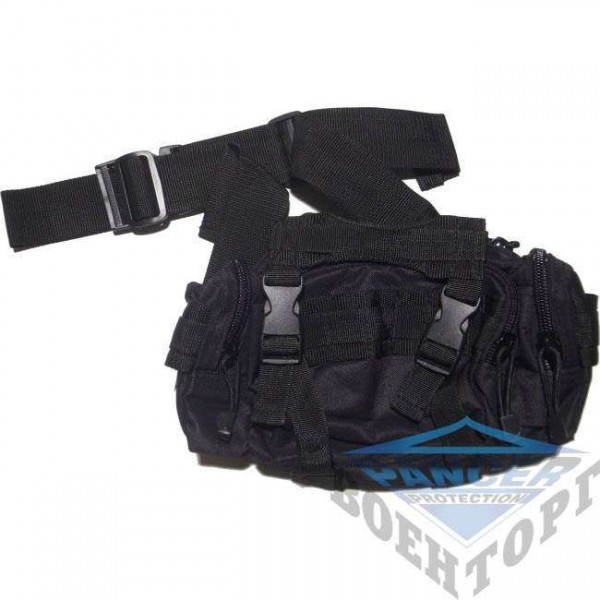 Сумка поясная FANNY PACK малая (34х16х8) черная - 2592036