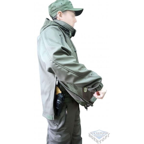 Тактична куртка олива Soft shell під пістолет - 2592087 Тактична куртка олива Soft shell під пістолет - 2592087