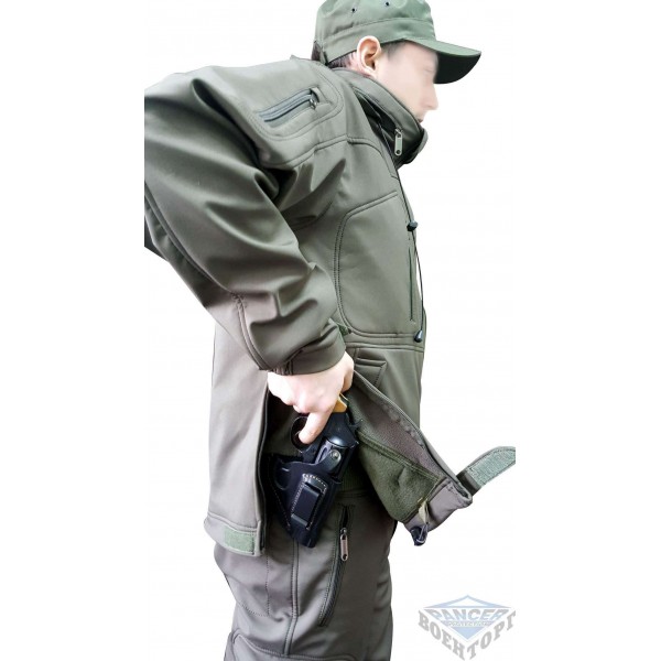 Тактична куртка олива Soft shell під пістолет - 2592087 Тактична куртка олива Soft shell під пістолет - 2592087