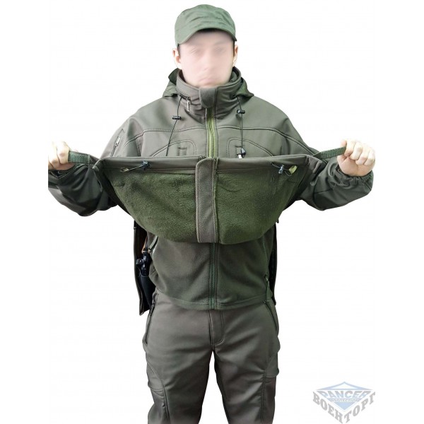 Тактична куртка олива Soft shell під пістолет - 2592087 Тактична куртка олива Soft shell під пістолет - 2592087