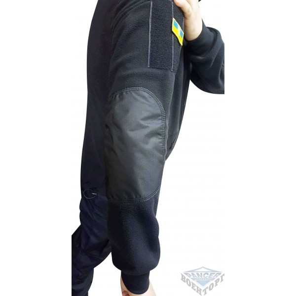 Тактична флісова кофта чорна - 2592095