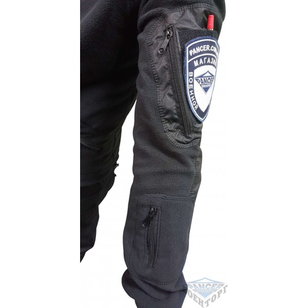 Тактична флісова кофта чорна - 2592095