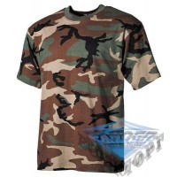 Тактична футболка US woodland