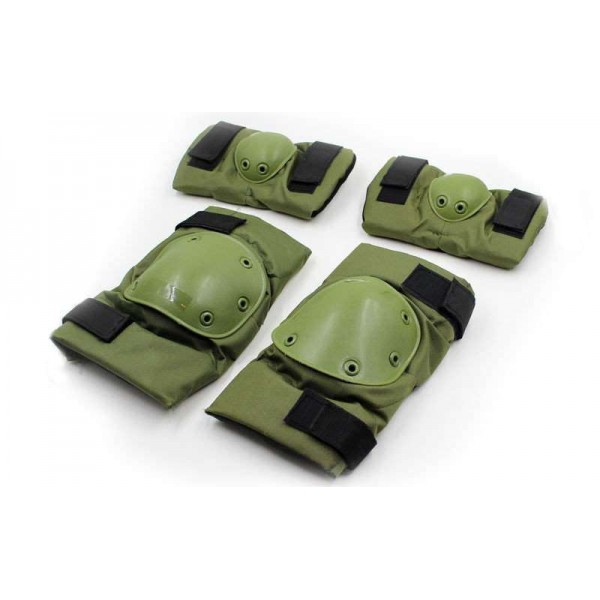 Тактические наколенники + налокотники U.S.Army олива - 2592119
