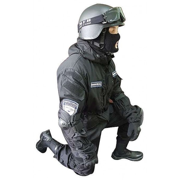 Тактичний чорний костюм для спецназу - 2592176 Тактичний чорний костюм для спецназу - 2592176