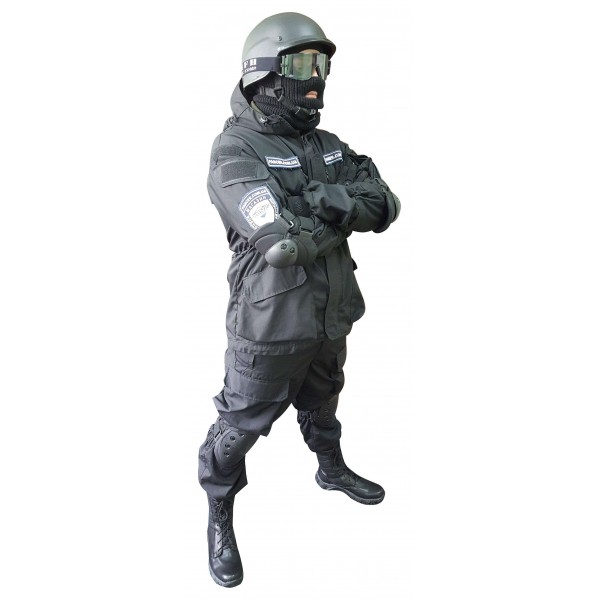 Тактичний чорний костюм для спецназу - 2592176 Тактичний чорний костюм для спецназу - 2592176