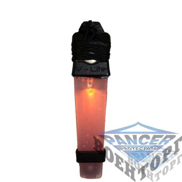 Фонарик FMA Velcro Safty Lite Orange Light Black - 2592274