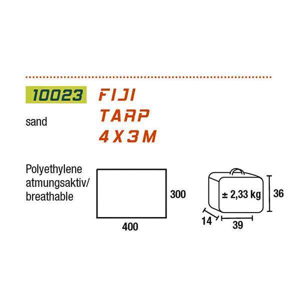 Тент High Peak Fiji Tarp 4x3 M sand - 2592379 Тент High Peak Fiji Tarp 4x3 M sand - 2592379