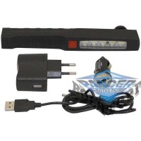 Ліхтар Flashlight , magnet , clip , 2 functions , rechargeable