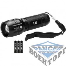 Фонарь Flashlight 3 Watt LED , mini , focus , black, length : 11 cm