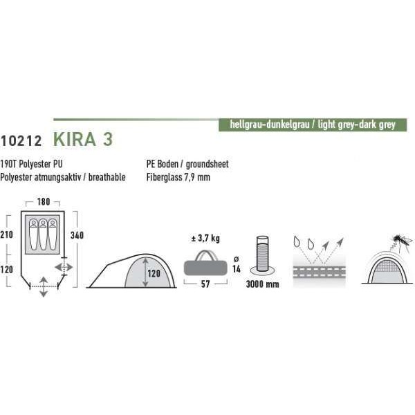 Палатка High Peak Kira 3 Gray - 2592543 Палатка High Peak Kira 3 Gray - 2592543