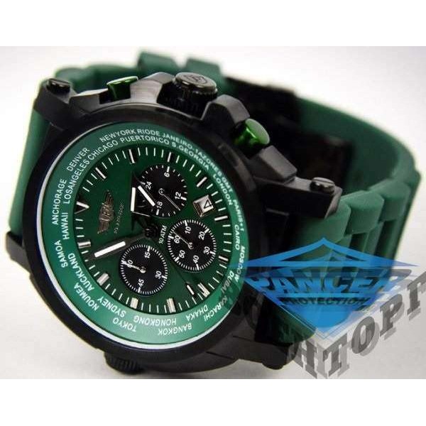 Годинники FLIEGER Авіатор хронограф, зелені - 2592973