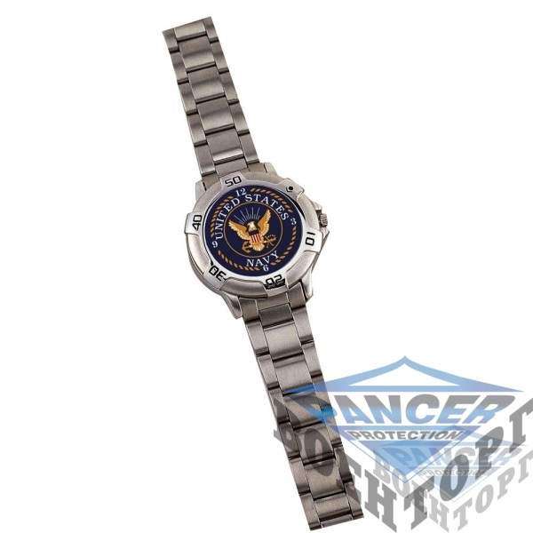 Часы Rothco Navy Logo Watch / Chrome stainless Steel - 2592988