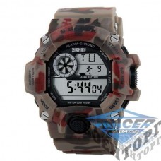 Годинник Skmei 1019 Red Camouflage