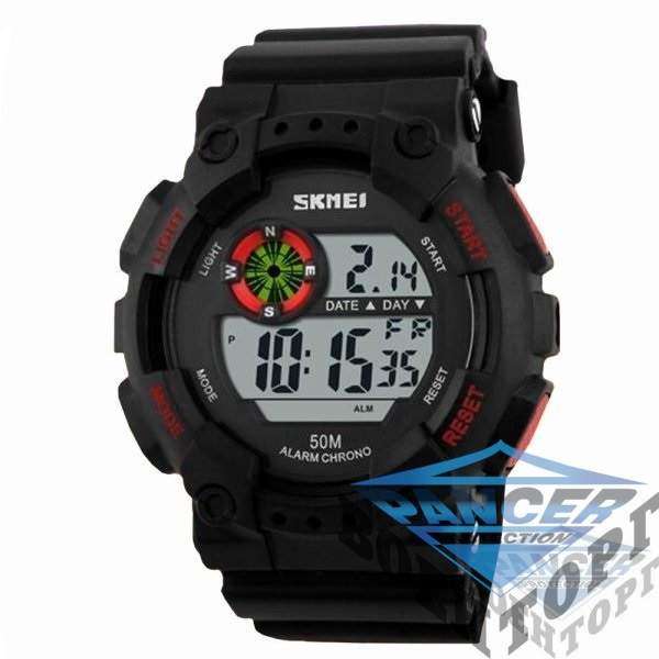 Часы Skmei 1101 Black-Red - 2593028