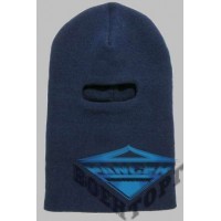Шапка феска (балаклава) в'язана темно синя
