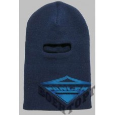 Шапка феска (балаклава) в'язана темно синя