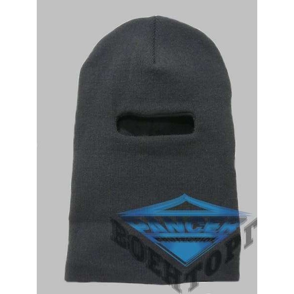 Шапка феска (балаклава) в'язана чорна - 2593145