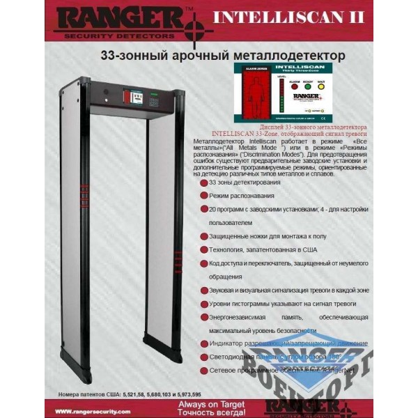 Арочний металодетектор 33-зонний Renger - 2806115