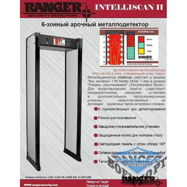 Арочний металодетектор 6-зонний Renger - 2807353