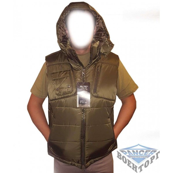 Жилетка MIL-TEC OD VEST WITH HOOD - 2930204