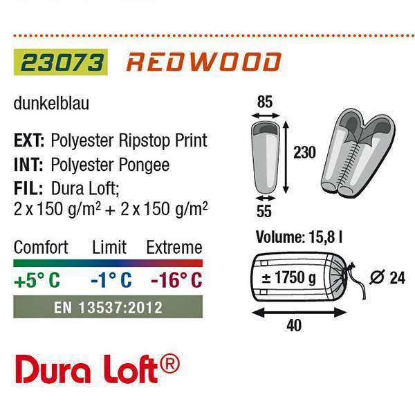 Спальный мешок High Peak Redwood / -1&"#176;C (Left) blue/brown - 2966277 Спальный мешок High Peak Redwood / -1&"#176;C (Left) blue/brown - 2966277
