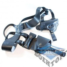 Кобура двостороння ПМ + чохол/магазин + чохол/наручники