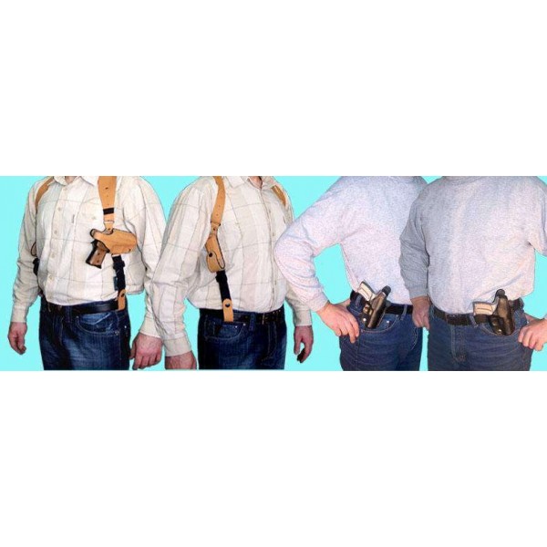 Кобура оперативная кожаная формованная (Феникс) с кожаным креплением с подсумки под магазин - 2996568 Кобура оперативная кожаная формованная (Феникс) с кожаным креплением с подсумки под магазин - 2996568