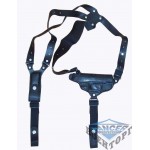 Кобура оперативная кожаная формованная (Феникс) с кожаным креплением с подсумки под магазин