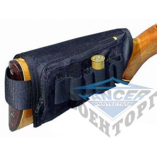 Патронташ синтетичний на приклад (камуфляжний, чорний) до 12 * 6 патр. - 2996833