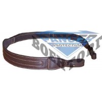 Ремінь рушничний шкіряний з фіксатором для руки з підклад (замша) з кріпленням на кобурной застібці