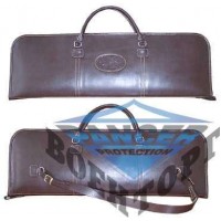 Чехол кожаный прямоугольный 84 см для оружия с откидывающими стволами