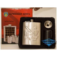 Набор фляг NF4-15 НАБОР ФЛЯГА (210 МЛ) + ЛЕЙКА + 4 СТОПКИ В ЧЕХЛЕ